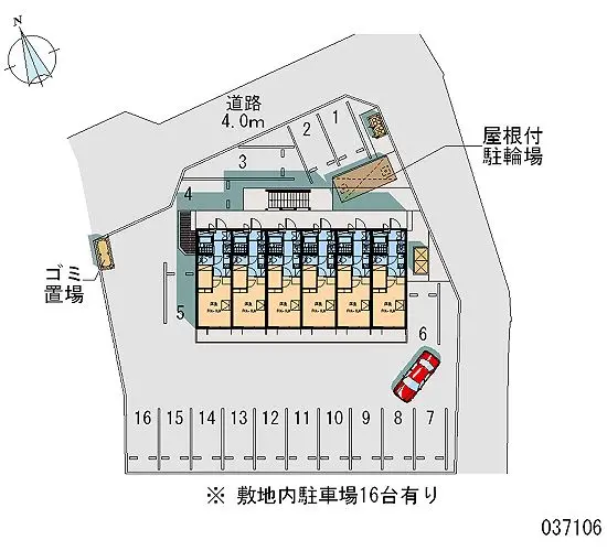 ★手数料０円★那須塩原市睦　月極駐車場（LP）